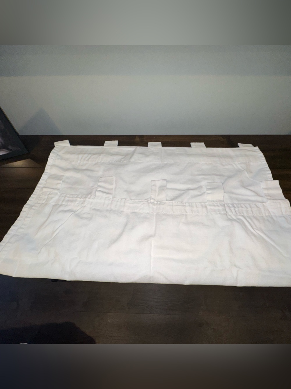 White Tab-Top Curtain Panel Set
